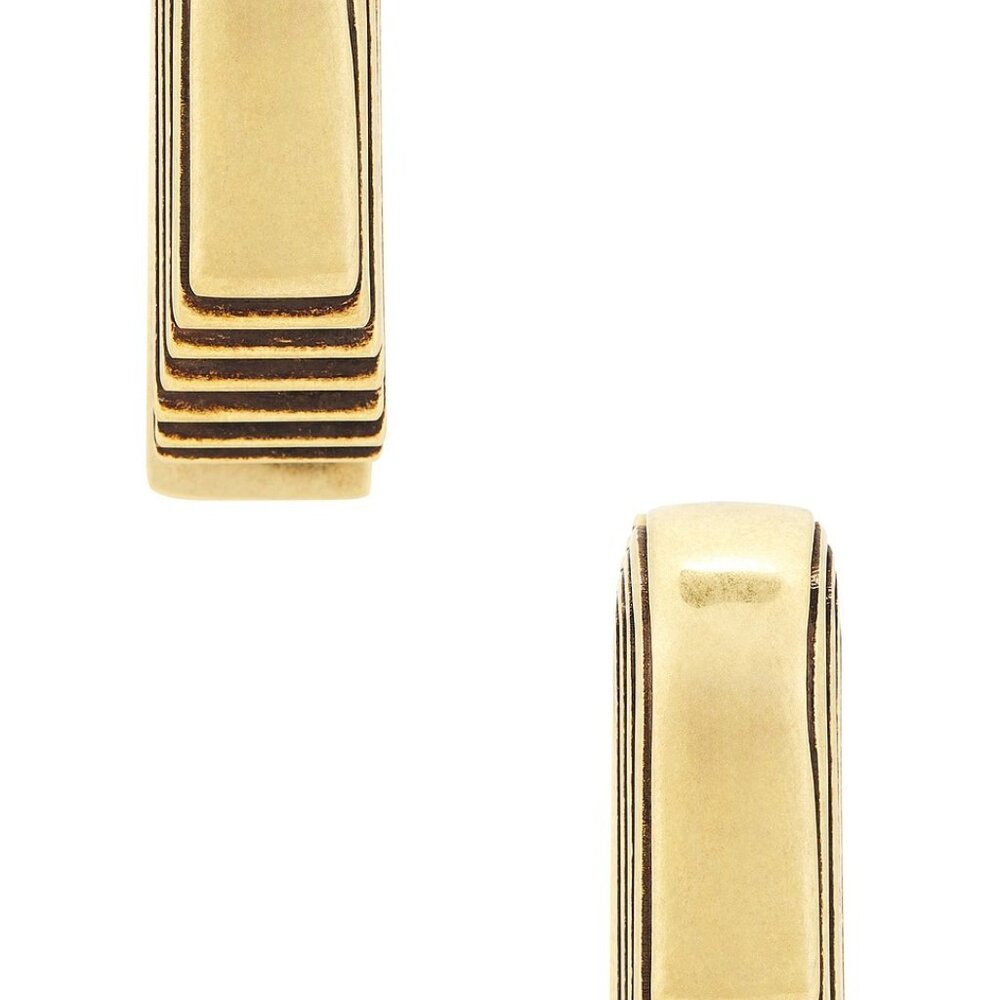 NEW NWT KHAITE Zucchini Earrings in Antique Gold FWRD - Picture 2 of 7